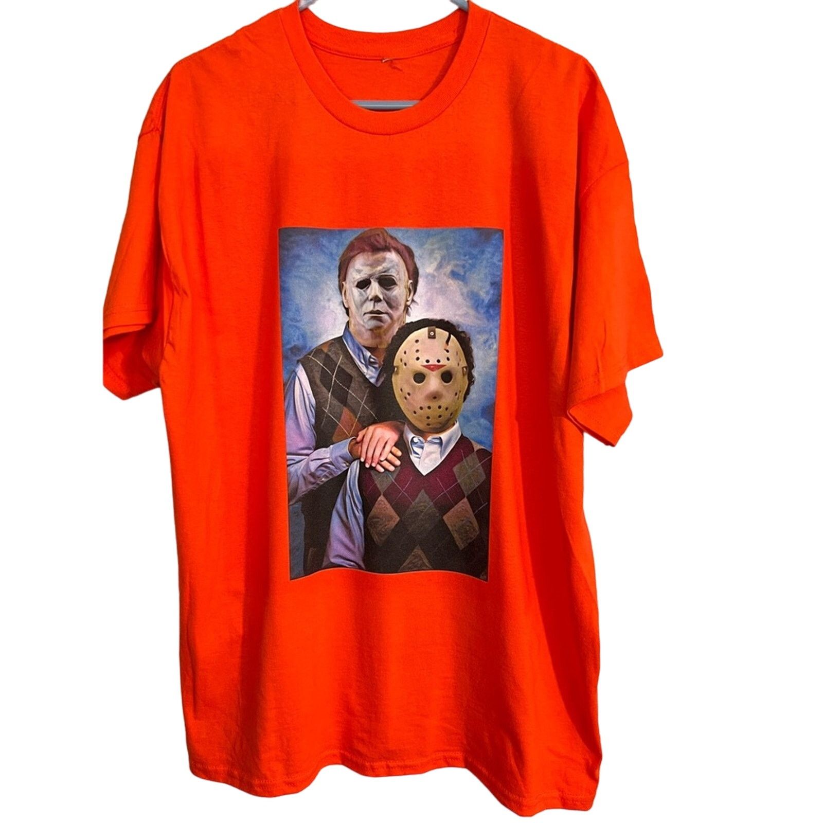 G2000 Insane Halloween Horror Step Bros Big Print Shirt Size US XL / EU 56 / 4 - 1 Thumbnail