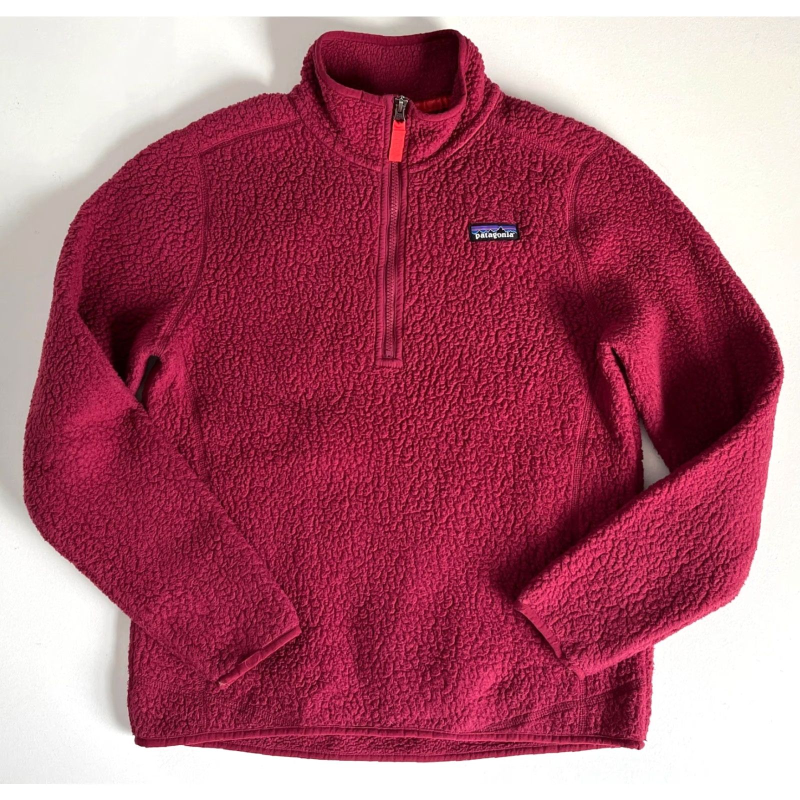 Patagonia Patagonia Women's Retro Pile 1/4 Zip Pullover Arrow Red M Sweatshirt Long Sleeve Faced Logo Zip Mock Neck City Retro Style 22815 Size M / US 6-8 / IT 42-44 - 5 Thumbnail