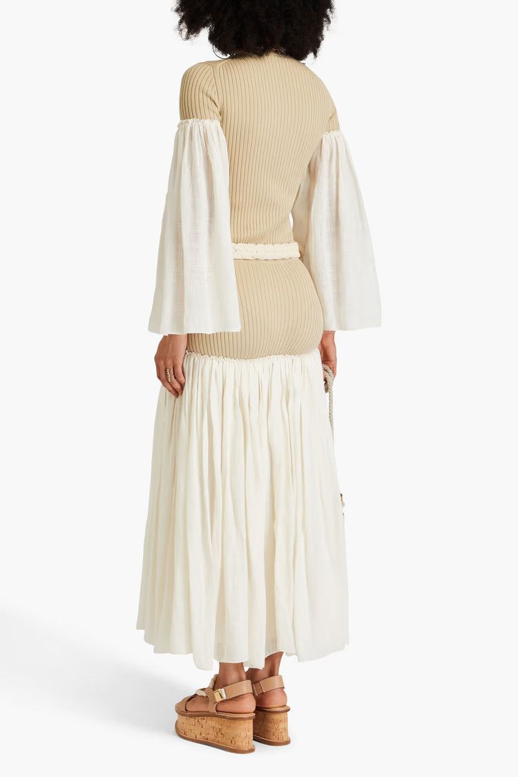 Chloe o1y0825 Midi Skirt in Ivory/White Size 28" / US 6 / IT 42 - 3 Thumbnail