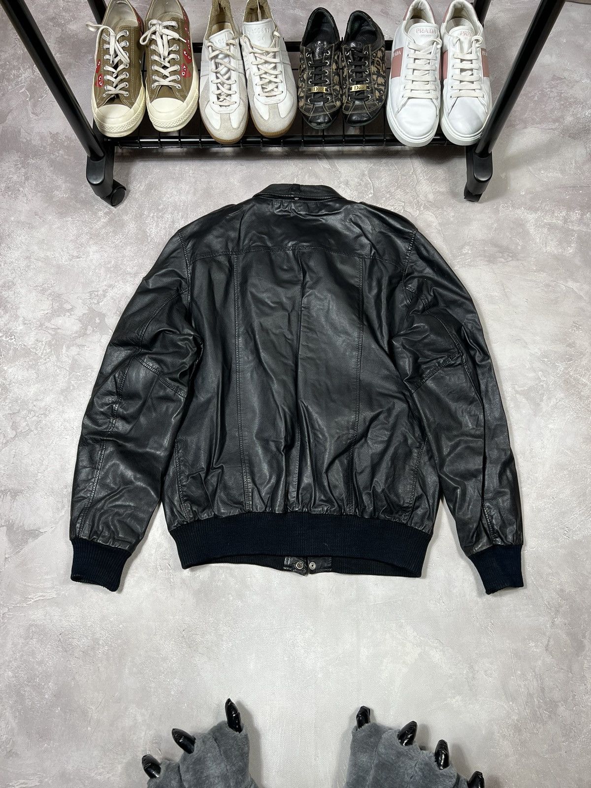 Other Vintage Avirex Style Leather Bomber Jacket Size US XL / EU 56 / 4 - 8 Thumbnail
