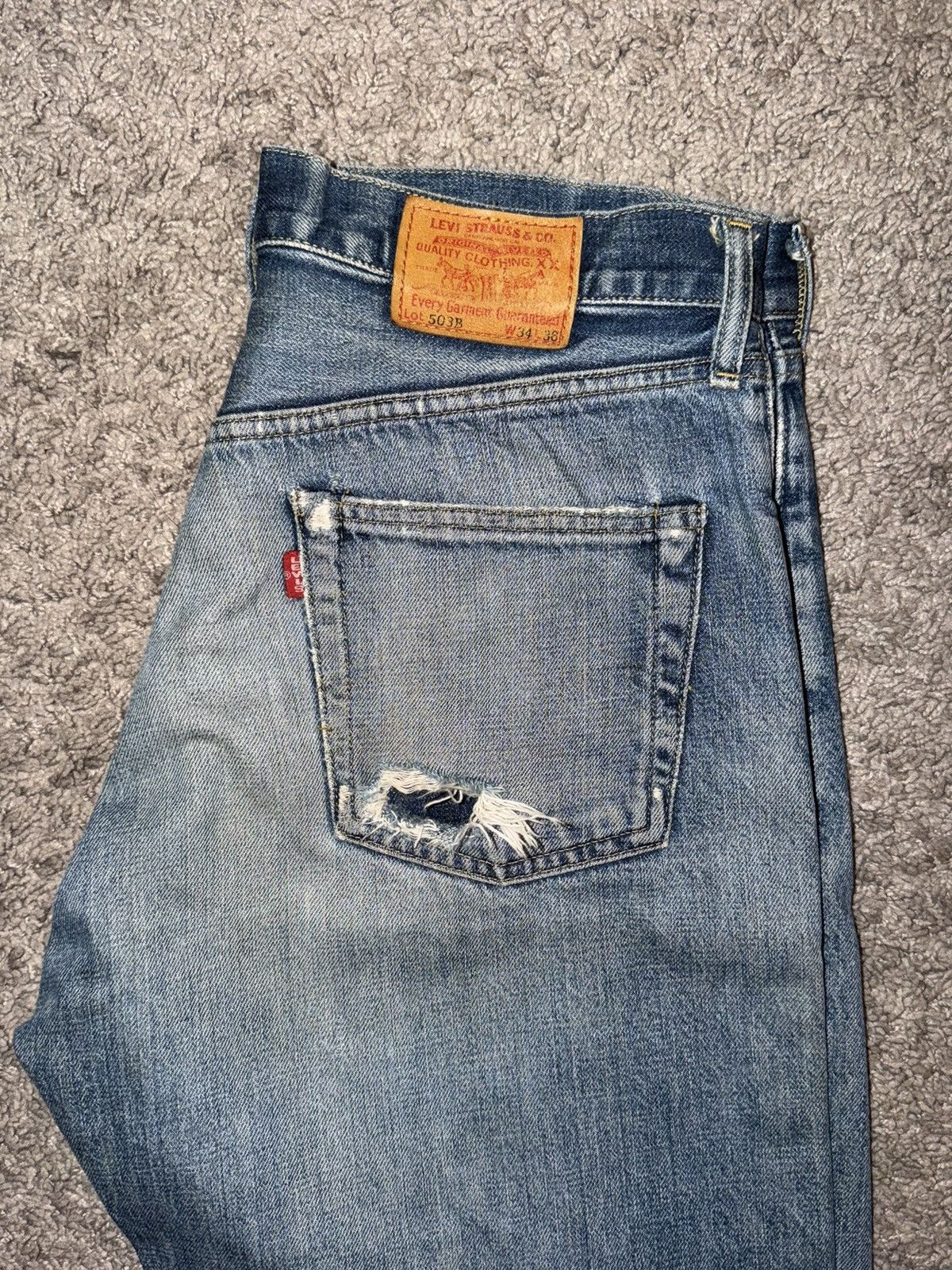 Levi's Vintage Clothing Vintage Selvedge Levi’s 503B-XX Big E Size US 32 / EU 48 - 3 Thumbnail