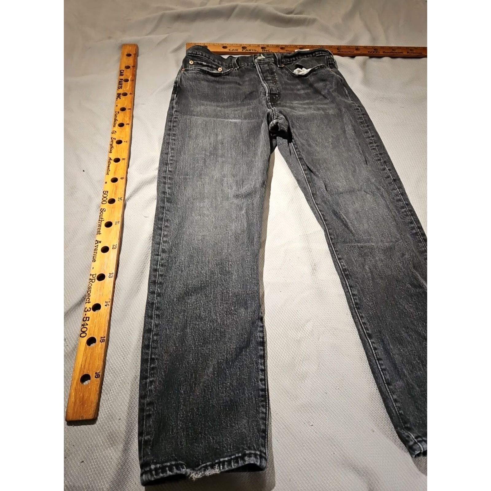 Levi's Levi's Jeans Womens Sz 31 Blue Wedgie Fit Buttonfly Grunge Denim Straight Pants Regular 5-Pocket Logo Retro 90s Hip Hop City Short? Size 24" / US 00 / IT 34 - 5 Thumbnail