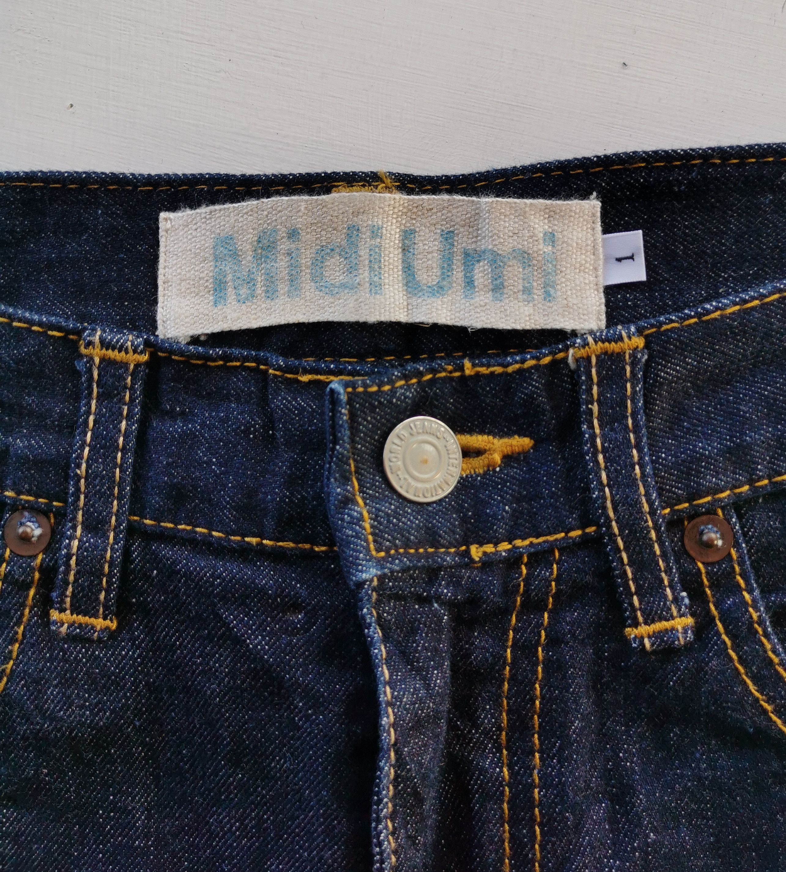 Japanese Brand Midi Umi Japan Minimalist Denim Pants Size 30" / US 8 / IT 44 - 7 Thumbnail