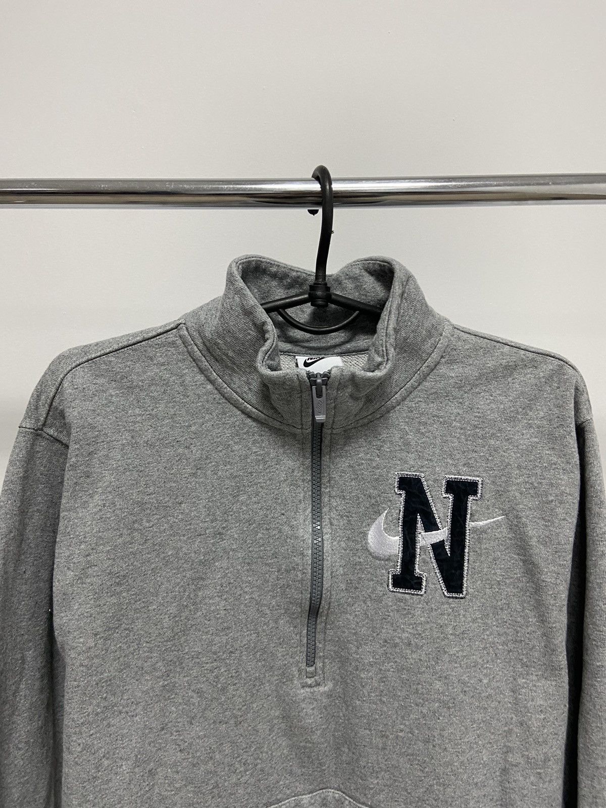 Nike × Vintage Nike Sweatshirt 1/3 zip Vintage Embroidered Swoosh Logo Y2K Size US M / EU 48-50 / 2 - 2 Thumbnail