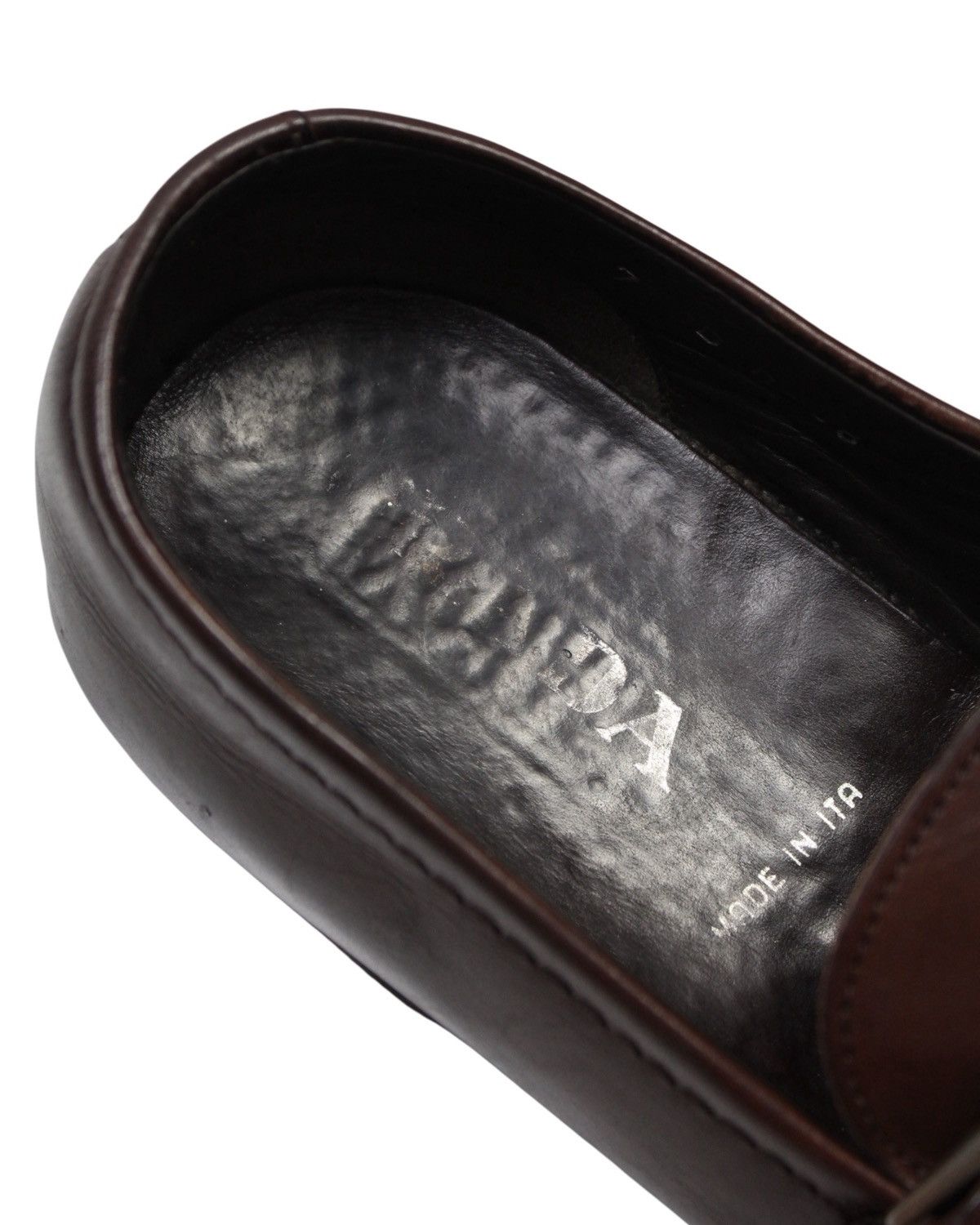 Prada 2000S PRADA BROWN BUCKLE LEATHER LOAFERS Size US 7 / EU 40 - 6 Thumbnail