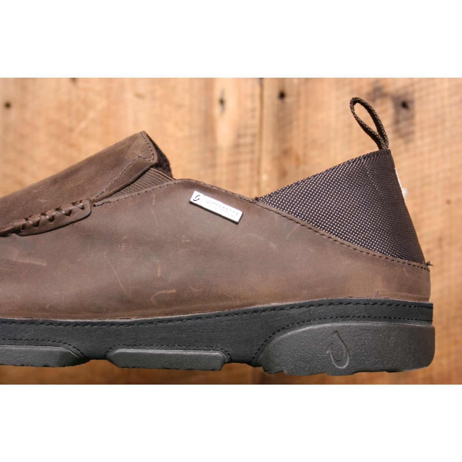 Olukai OLUKAI Na'i Waterproof Leather Slip On Loafers Brown US 14 EUR 47 Men's Size US 14 / EU 47 - 7 Thumbnail