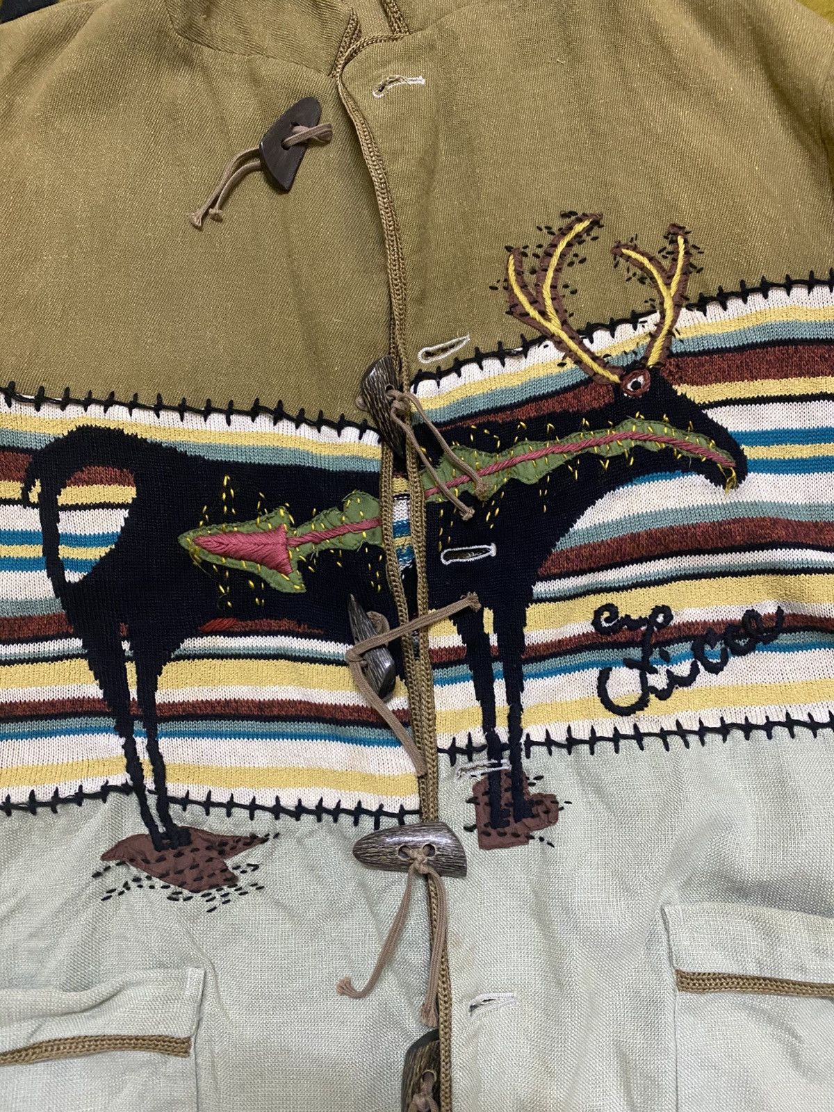 Beauty Beast × Japanese Brand × Yoshiyuki Konishi 💥Last Drop💥Vintage Yoshiyuki Konishi Knit Jacket Size US L / EU 52-54 / 3 - 3 Thumbnail