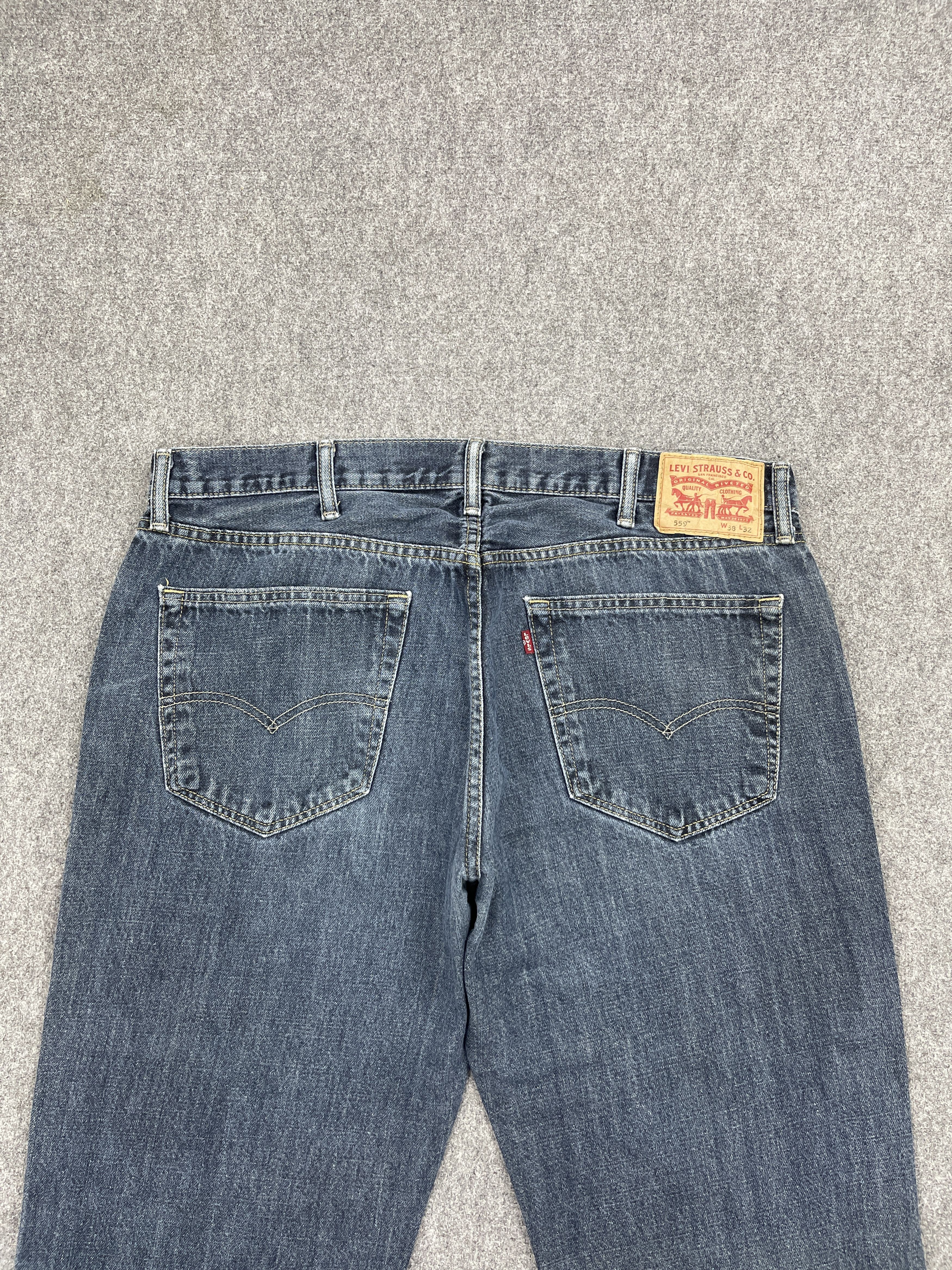 Levi's Dark Blue Vintage Levis 559 Jeans DP2552 Size US 38 / EU 54 - 4 Thumbnail