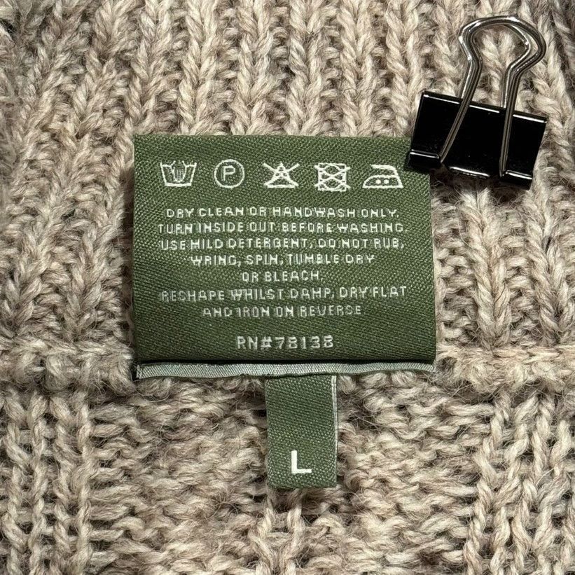 Other Shannon Woolen Mills Sweater Wool Cable Knit Full Zip Large Size L / US 10 / IT 46 - 4 Thumbnail