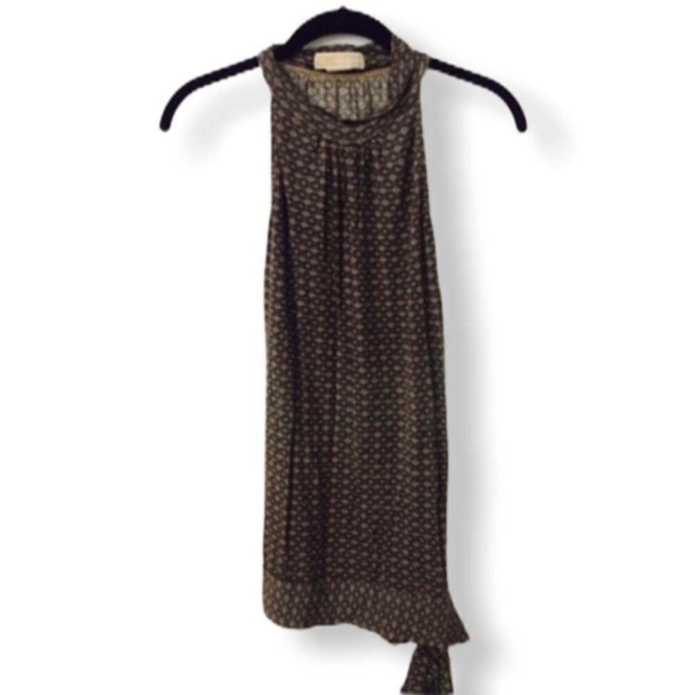 Michael Kors Michael Michael Kors Sleeveless Printed Tie-Hem Top – Green/ Size XS / US 0-2 / IT 36-38 - 2 Thumbnail