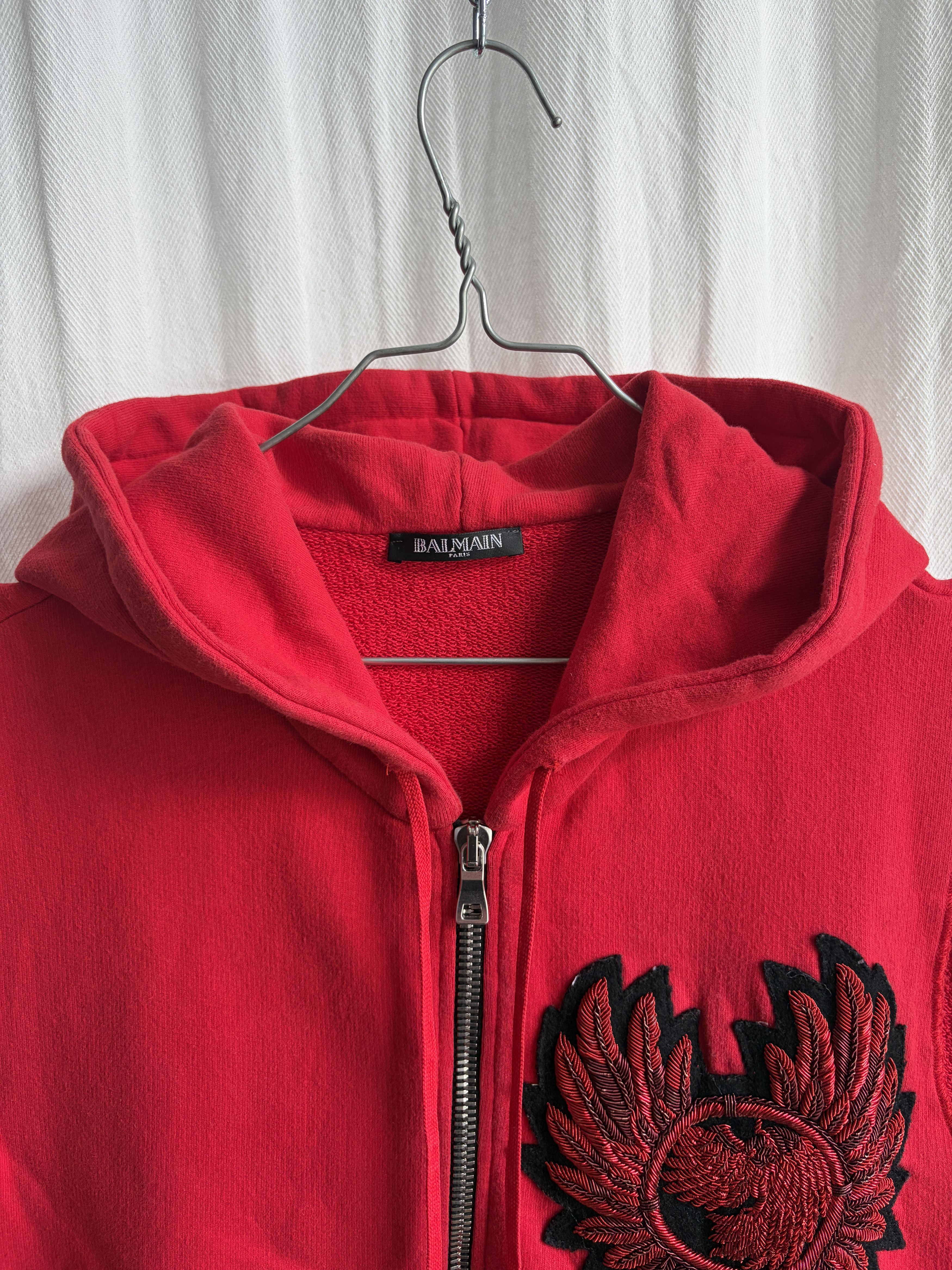 Balmain early 2010s Crest Embroidery Sleeveless Hoodie Size US M / EU 48-50 / 2 - 3 Thumbnail