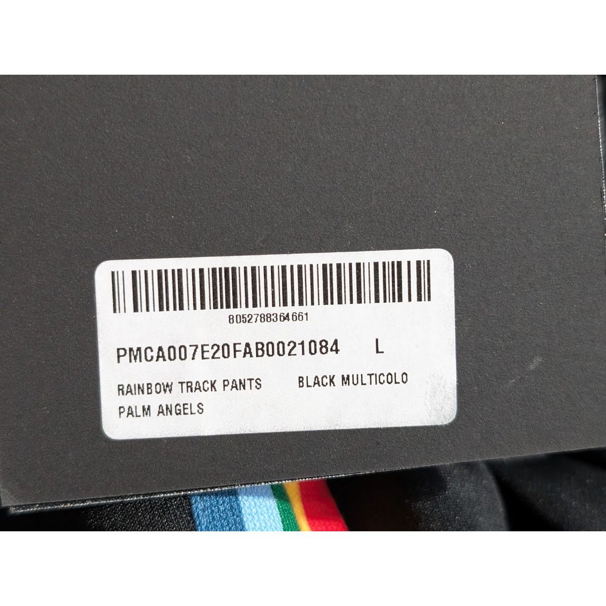 Palm Angels o1rshd1 Rainbow Track Pants in Black/Multicolor Size US 34 / EU 50 - 19 Thumbnail