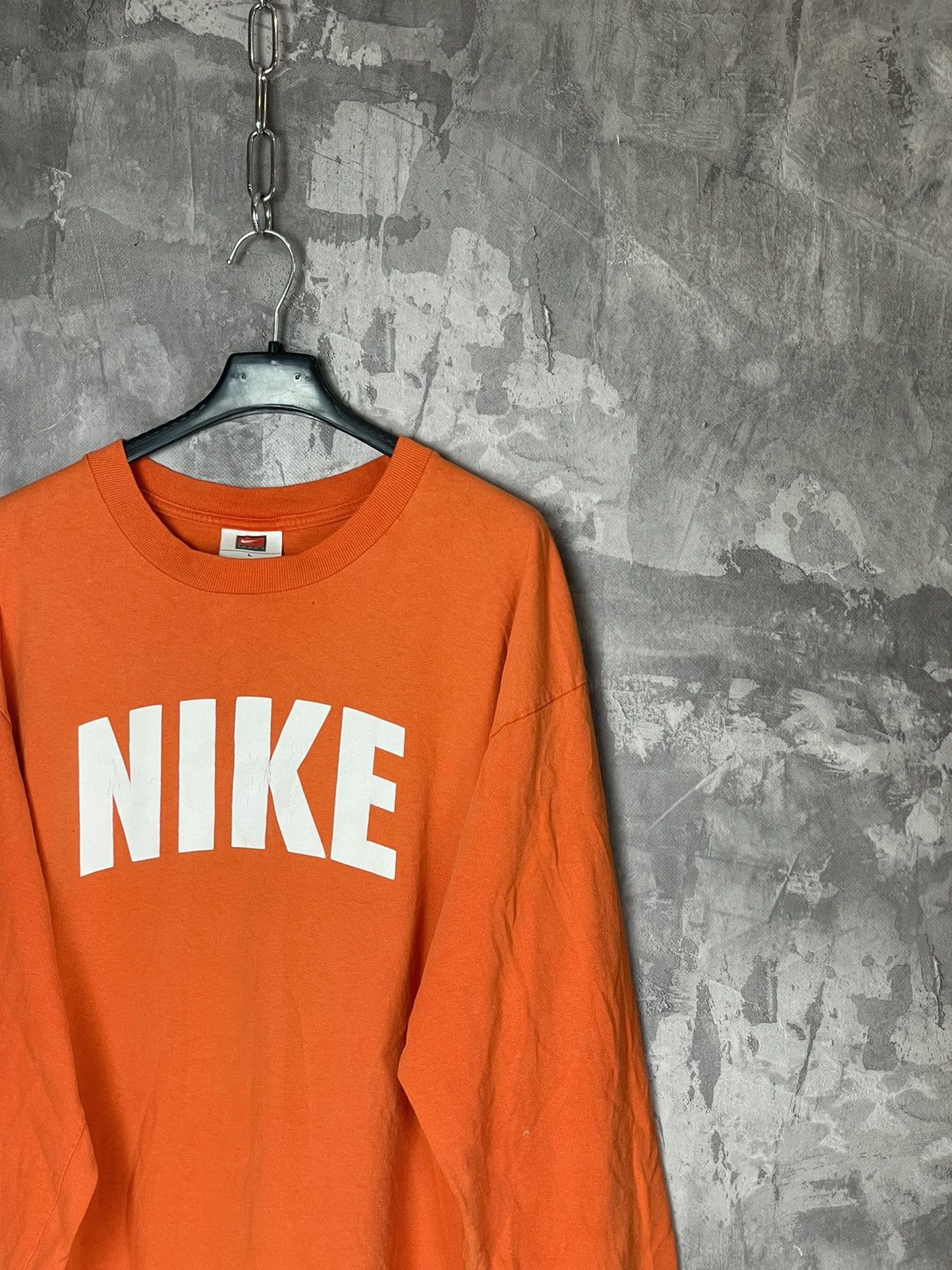 Nike × Vintage 🦍 NIKE RETRO SPELLOUT BIG LOGO USA 90’S Y2K LONGSLEEVE Size US L / EU 52-54 / 3 - 4 Thumbnail