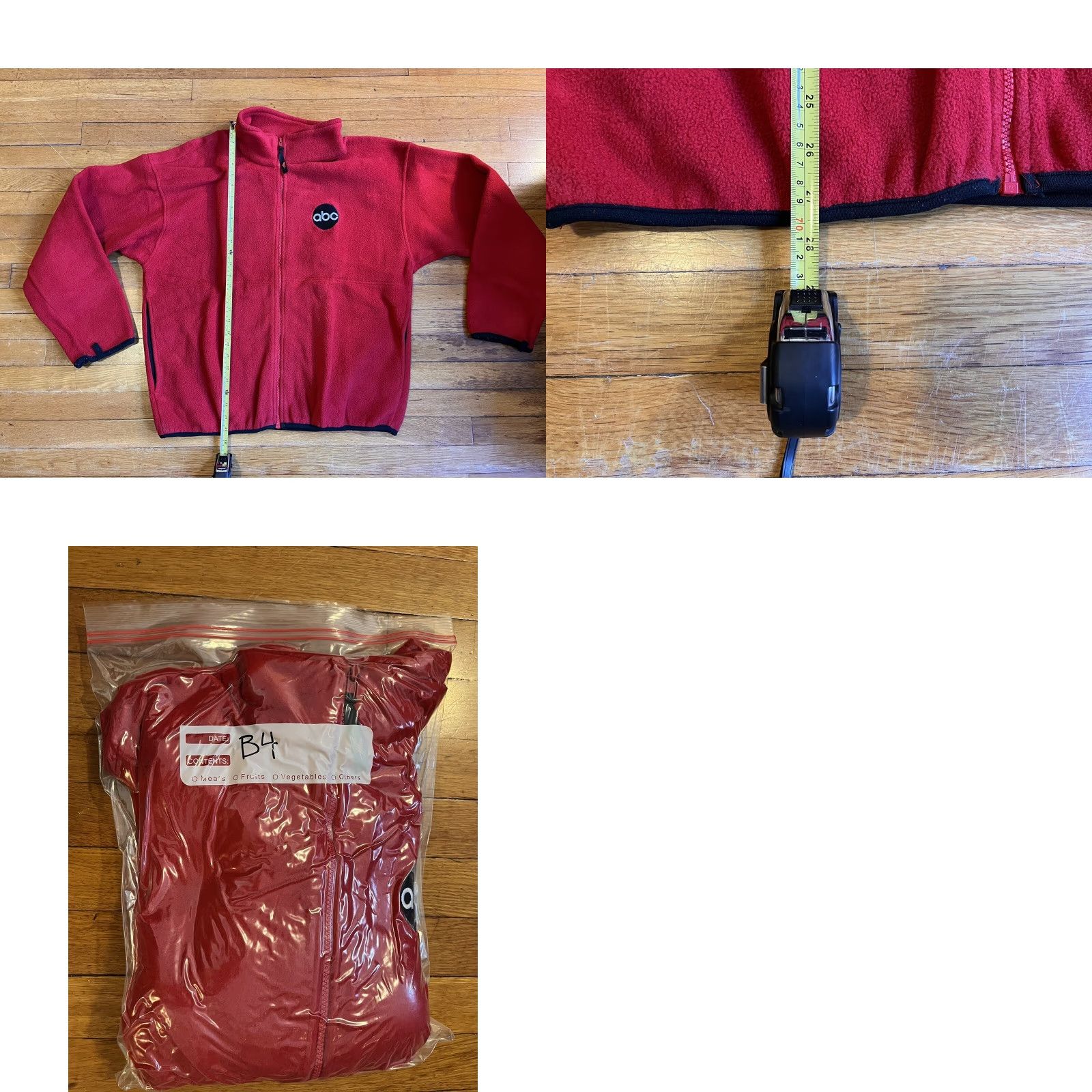 Vintage VINTAGE ABC TV WPLJ Full Zip Fleece Men's XL Red 90s Sweatshirt Polarfleece Sierra Sport Size US XL / EU 56 / 4 - 10 Thumbnail