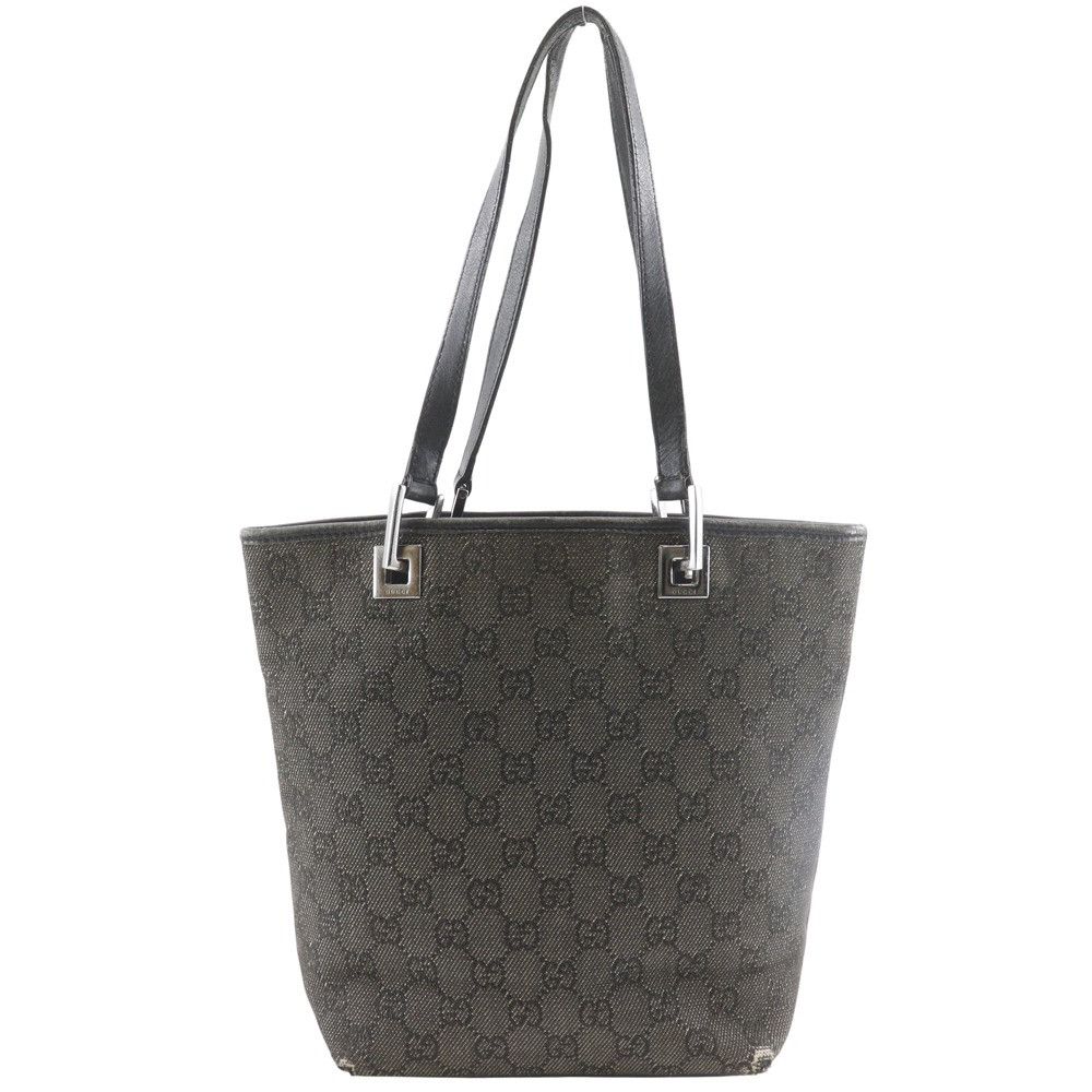 Gucci Gucci Gucci GG Denim Tote Bag Denim Textile Tote Bag 31244 DUTY FREE for USA Size ONE SIZE - 1 Thumbnail