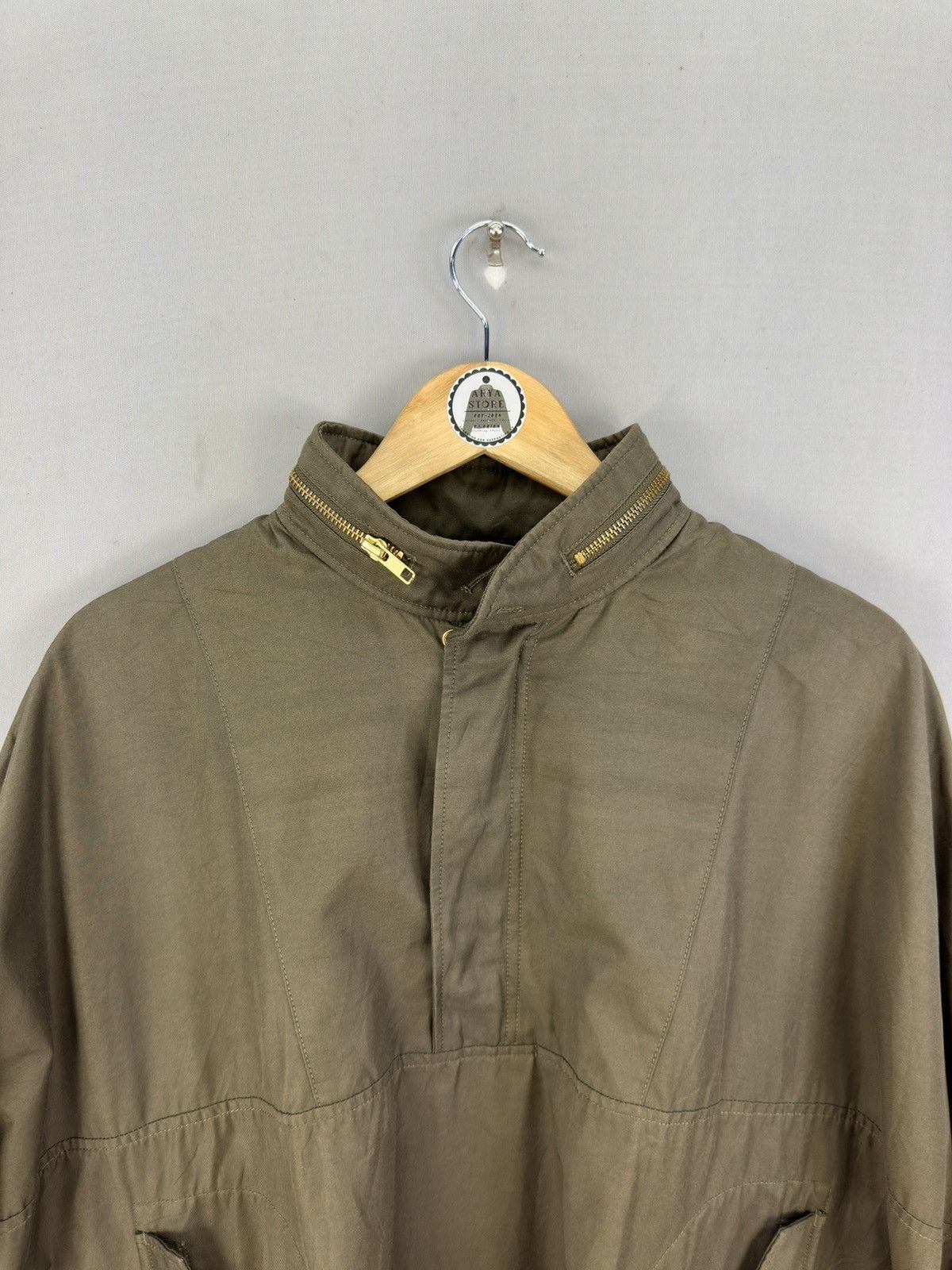 Japanese Brand Lepsim Olive Green Avant-Garde Poncho Size ONE SIZE - 5 Thumbnail