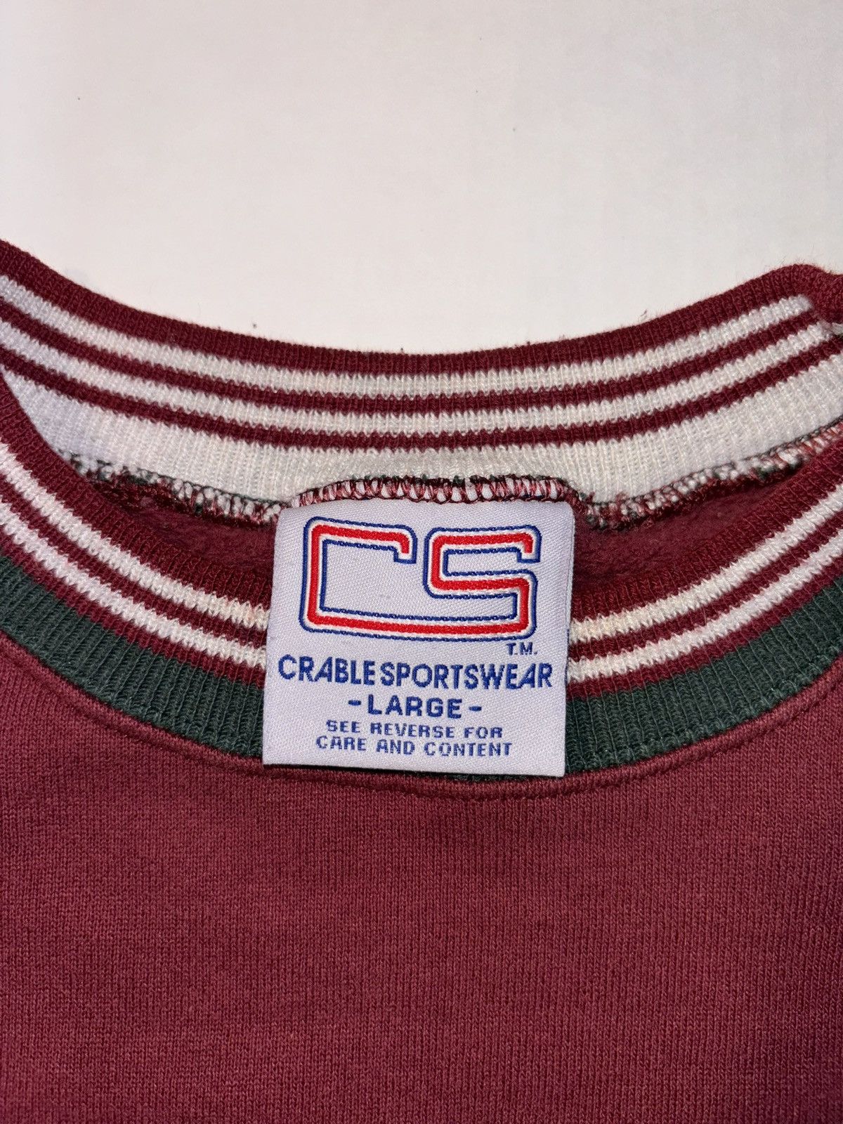Vintage Vtg Crable Sportswear Golf Classic 90’s USA Striped Crewneck Size US L / EU 52-54 / 3 - 3 Thumbnail
