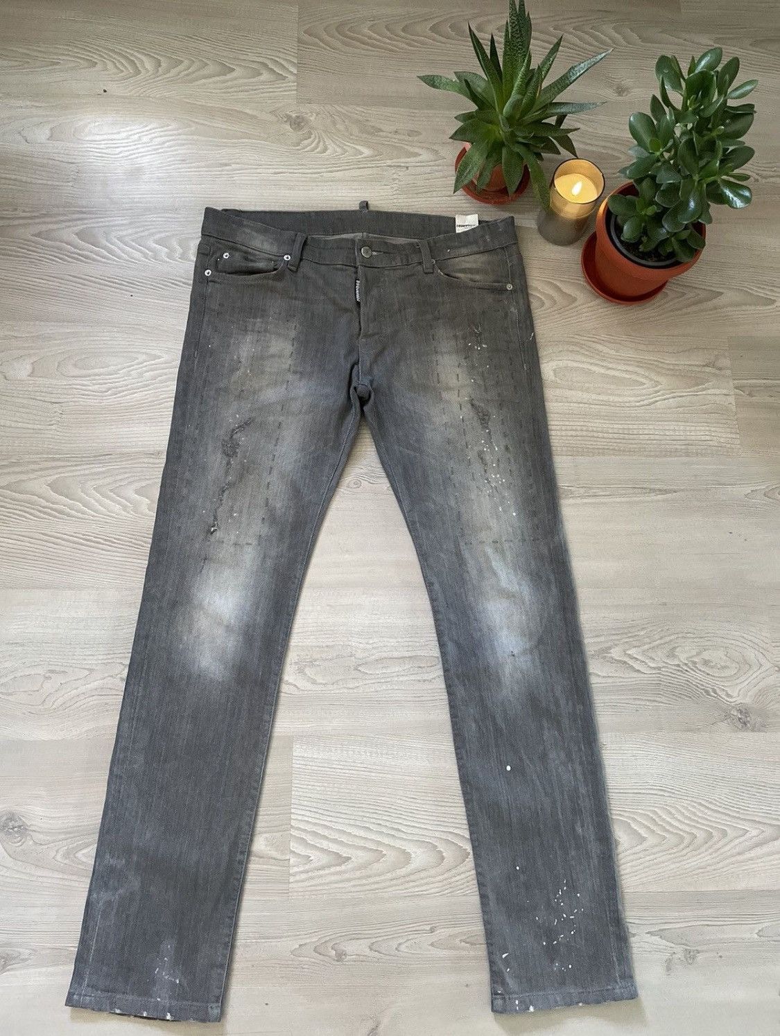 Dsquared2 Dsquared2 Cool Guy Black Distressed Denim Jeans Pants Italy Size US 34 / EU 50 - 2 Thumbnail