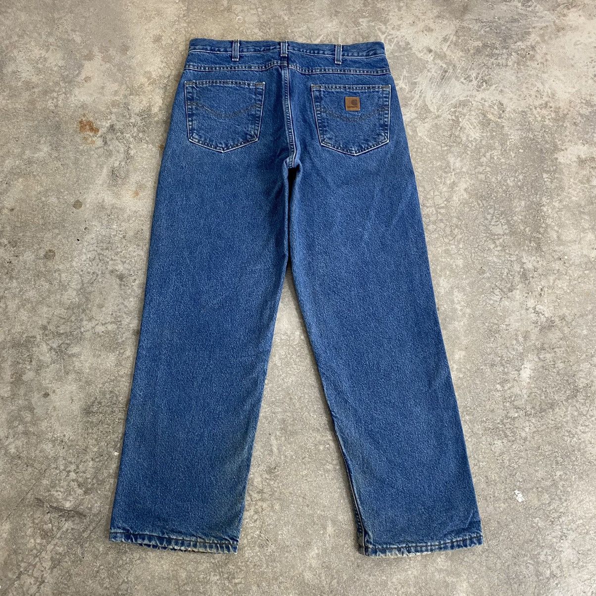 Carhartt VTG Carhartt Blanket Lined Relaxed Fit Denim Jeans Size US 34 / EU 50 - 17 Thumbnail
