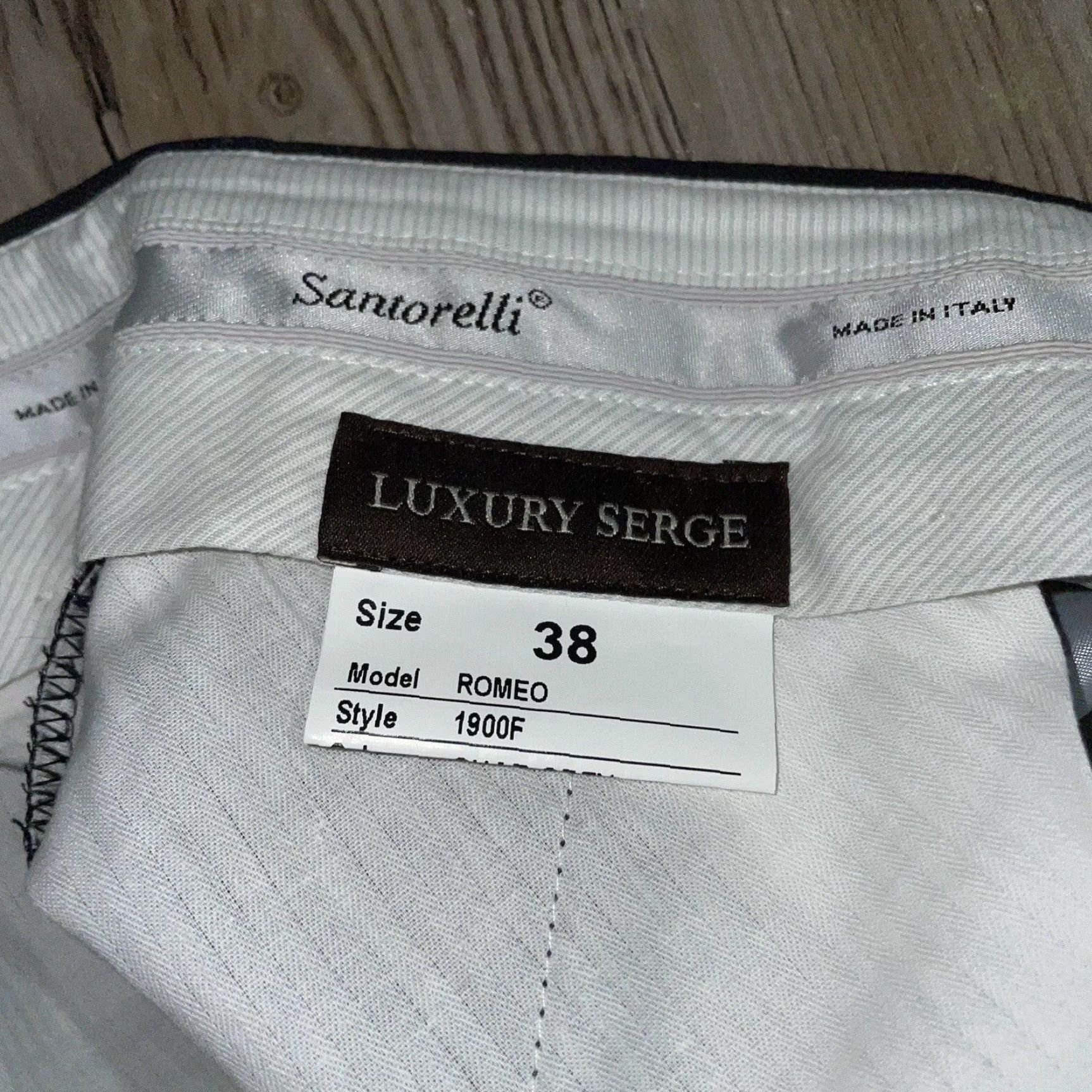Vintage Santorelli Virgin Wool Dress Pants Mens Size 38x28 Black Regular Size US 38 / EU 54 - 4 Thumbnail