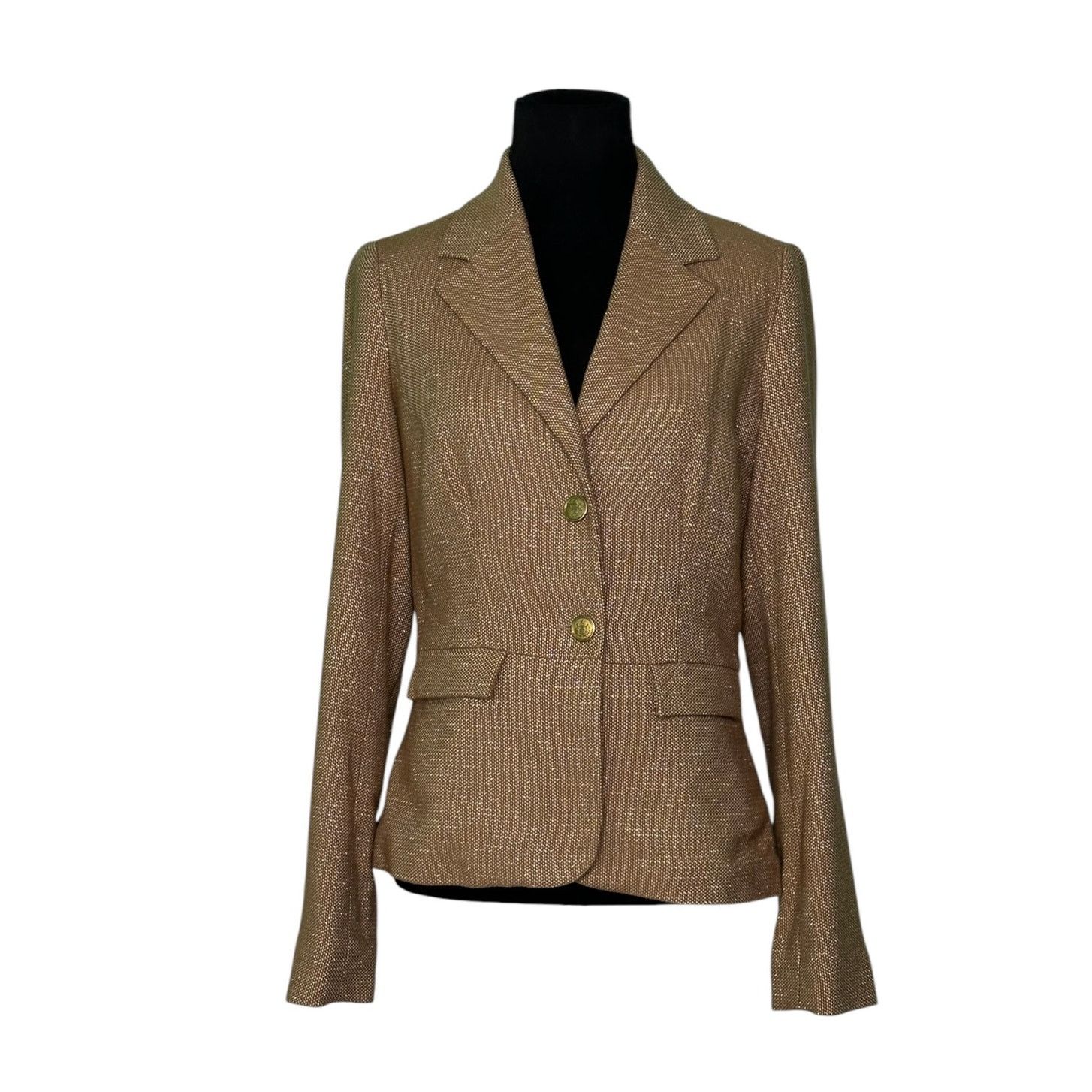 Old Navy Old Navy shimmery gold long sleeves blazer size Small Size S / US 4 / IT 40 - 8 Thumbnail