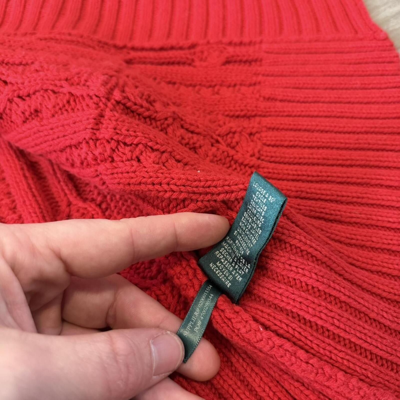 Lauren Ralph Lauren Vintage Lauren Ralph Lauren cable knit long cardigan sweater Size L / US 10 / IT 46 - 8 Thumbnail