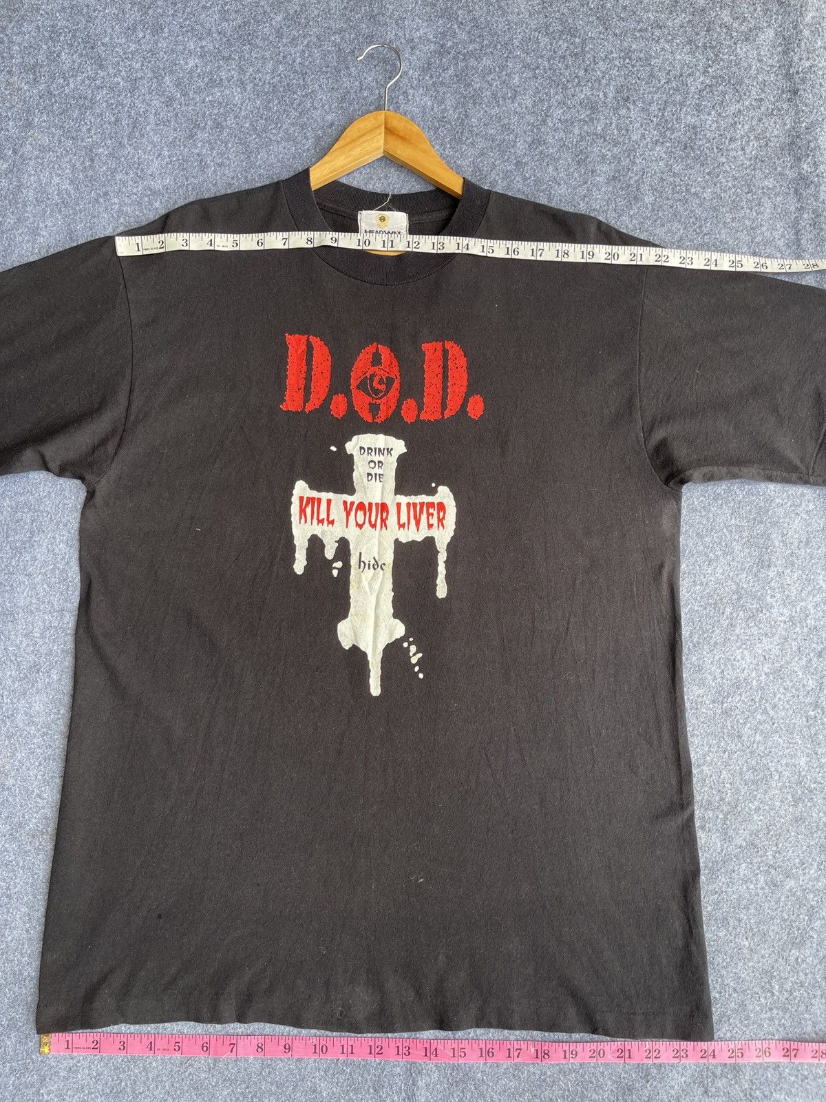 Band Tees Rare🔥Vtg 90s DOD Drink Or Die Japan Band T Shirt Size US XL / EU 56 / 4 - 11 Thumbnail