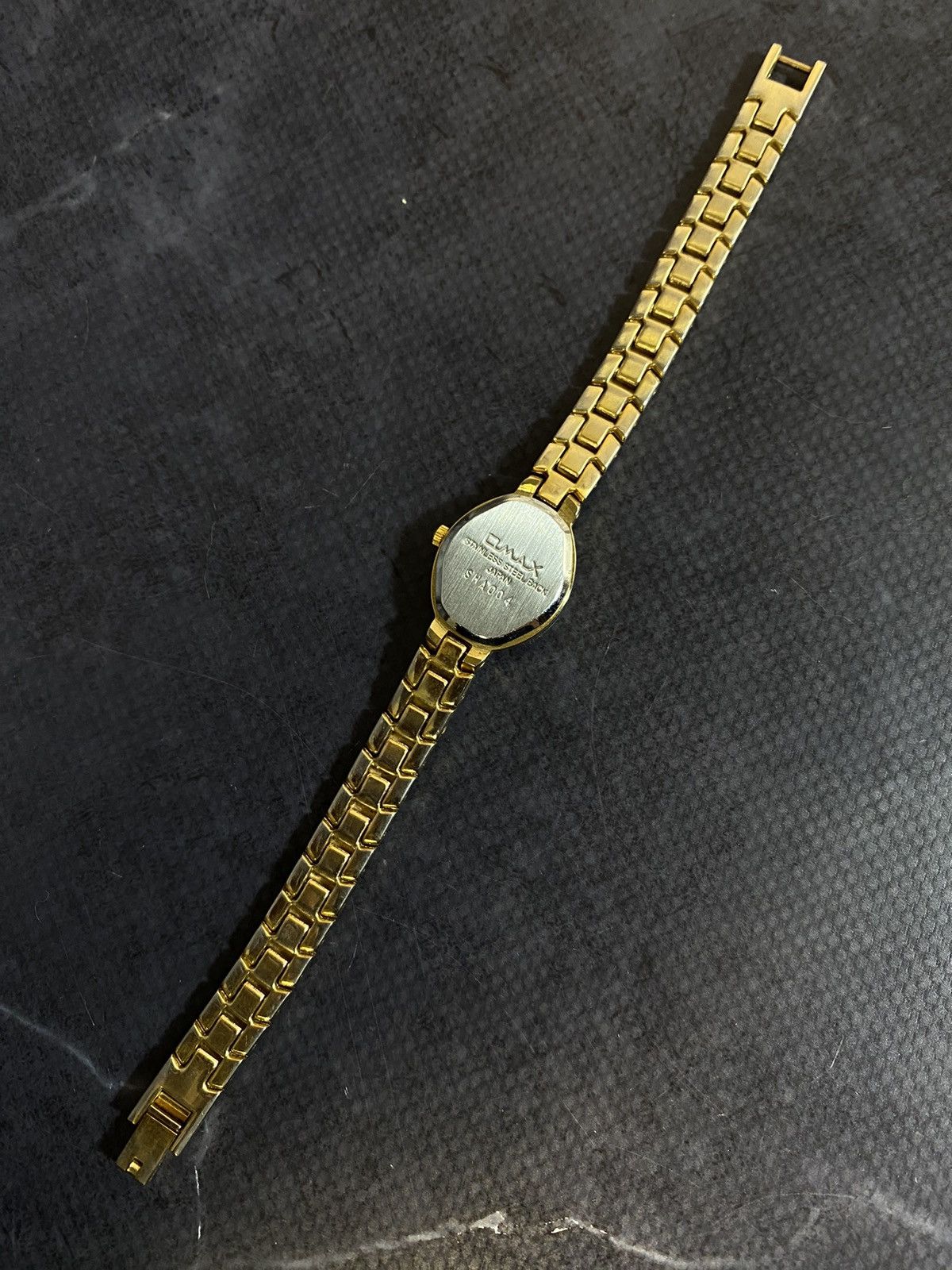 Japanese Brand × Vintage Crystal Black Dial Bracelet Watch with Rhinestones Size ONE SIZE - 8 Thumbnail