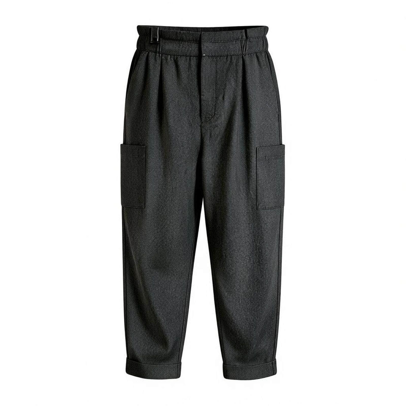 Zara Zara Womens 4 Dark Gray Pleated Gathered Utility Cargo Pants Size 27" / US 4 / IT 40 - 1 Thumbnail
