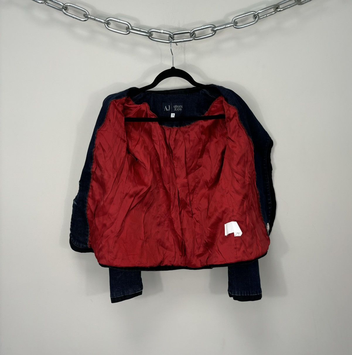 Armani Vintage Armani Jeans Indigo Women’s Archival Denim Jacket Size L / US 10 / IT 46 - 2 Thumbnail
