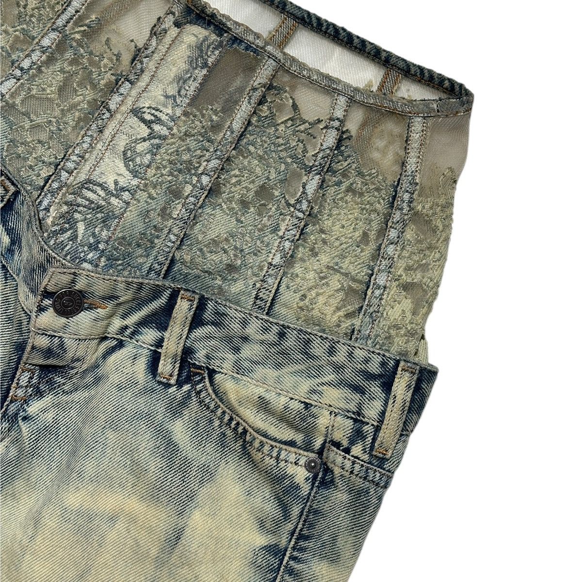 Diesel D-every corset lace flare denim Size 26" / US 2 / IT 38 - 3 Thumbnail