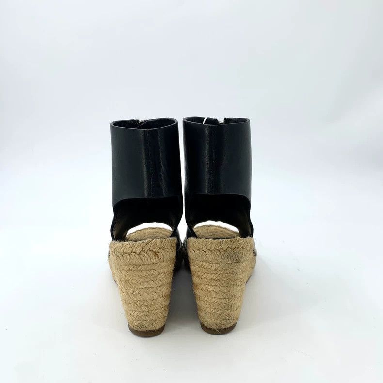 Celine Black Zip Wedge Espadrilles from Celine Size US 6 / EU 39 - 4 Thumbnail