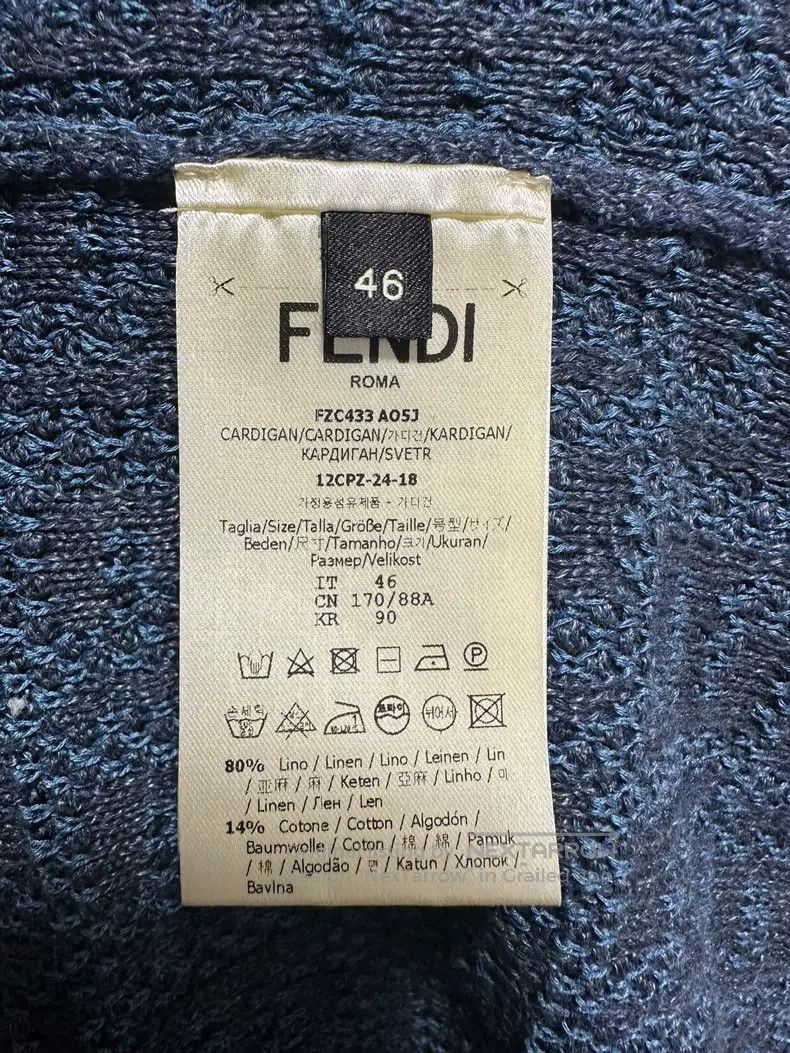Fendi Fendi FF Cutout Printed Knitted Cardigan Size US S / EU 44-46 / 1 - 5 Thumbnail
