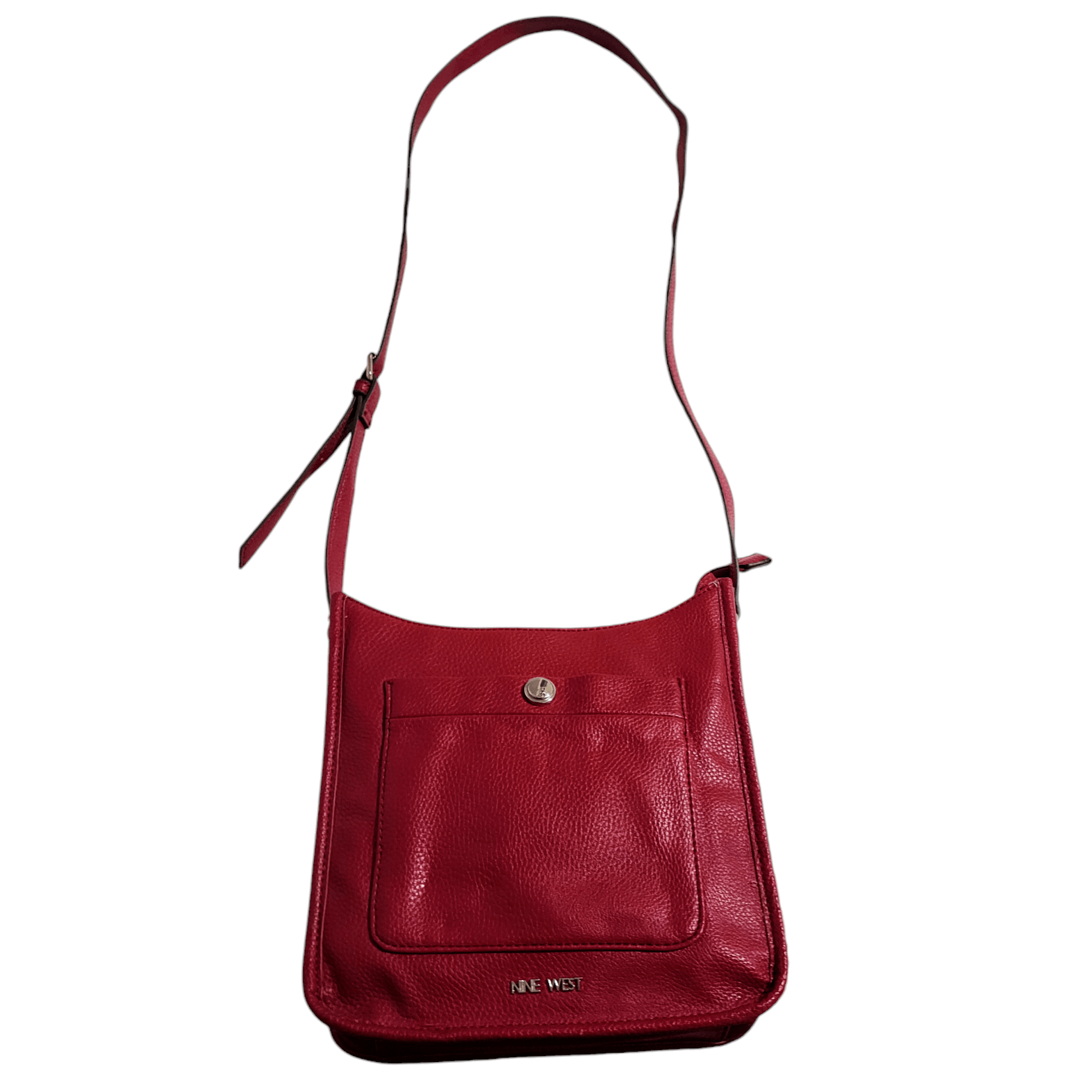 Nine West Nine West Red Faux Leather Shoulder Crossbody Bag Size ONE SIZE - 3 Thumbnail