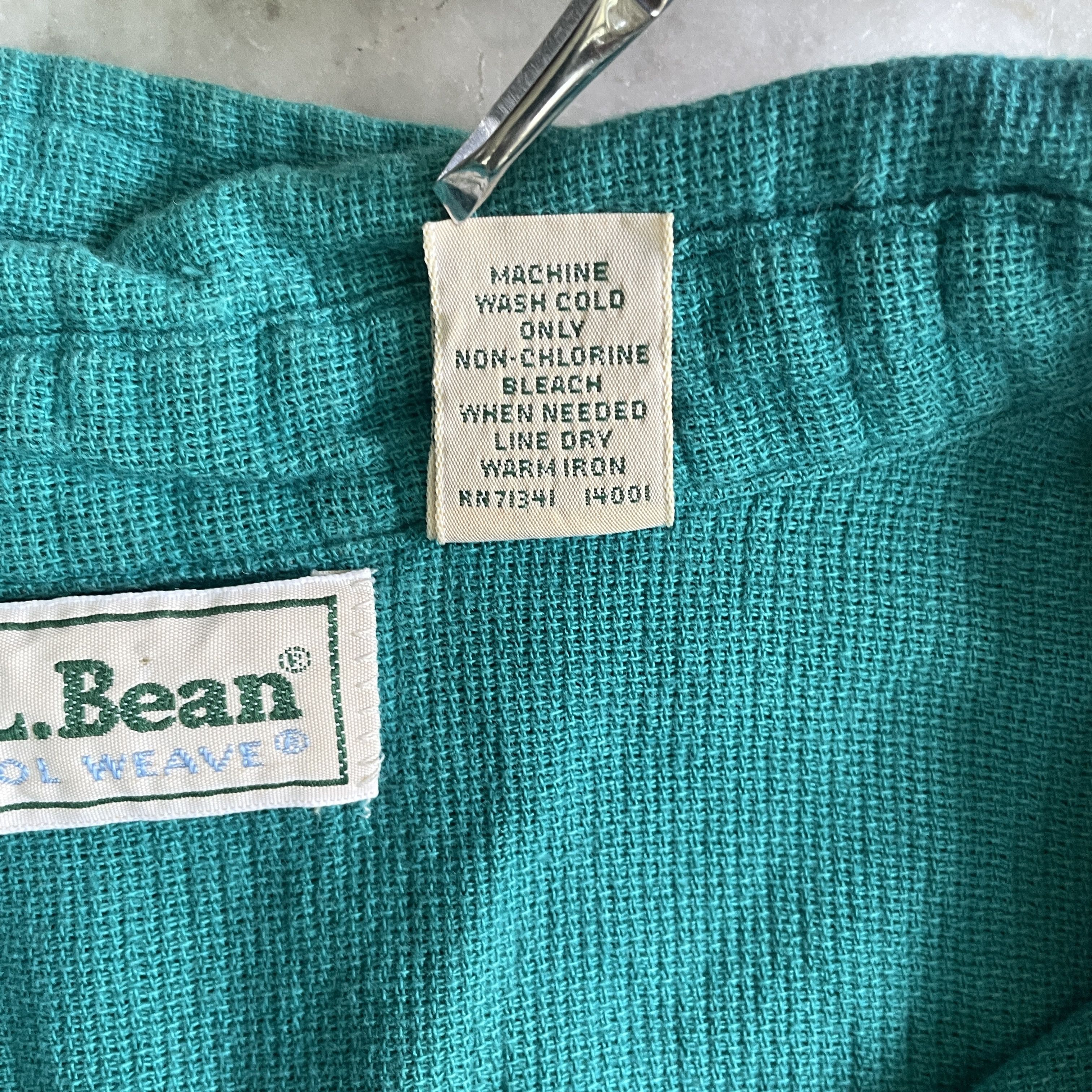 L.L. Bean L.L.Bean Cool Weave Vintage turquoise Shirt Size US M / EU 48-50 / 2 - 6 Thumbnail