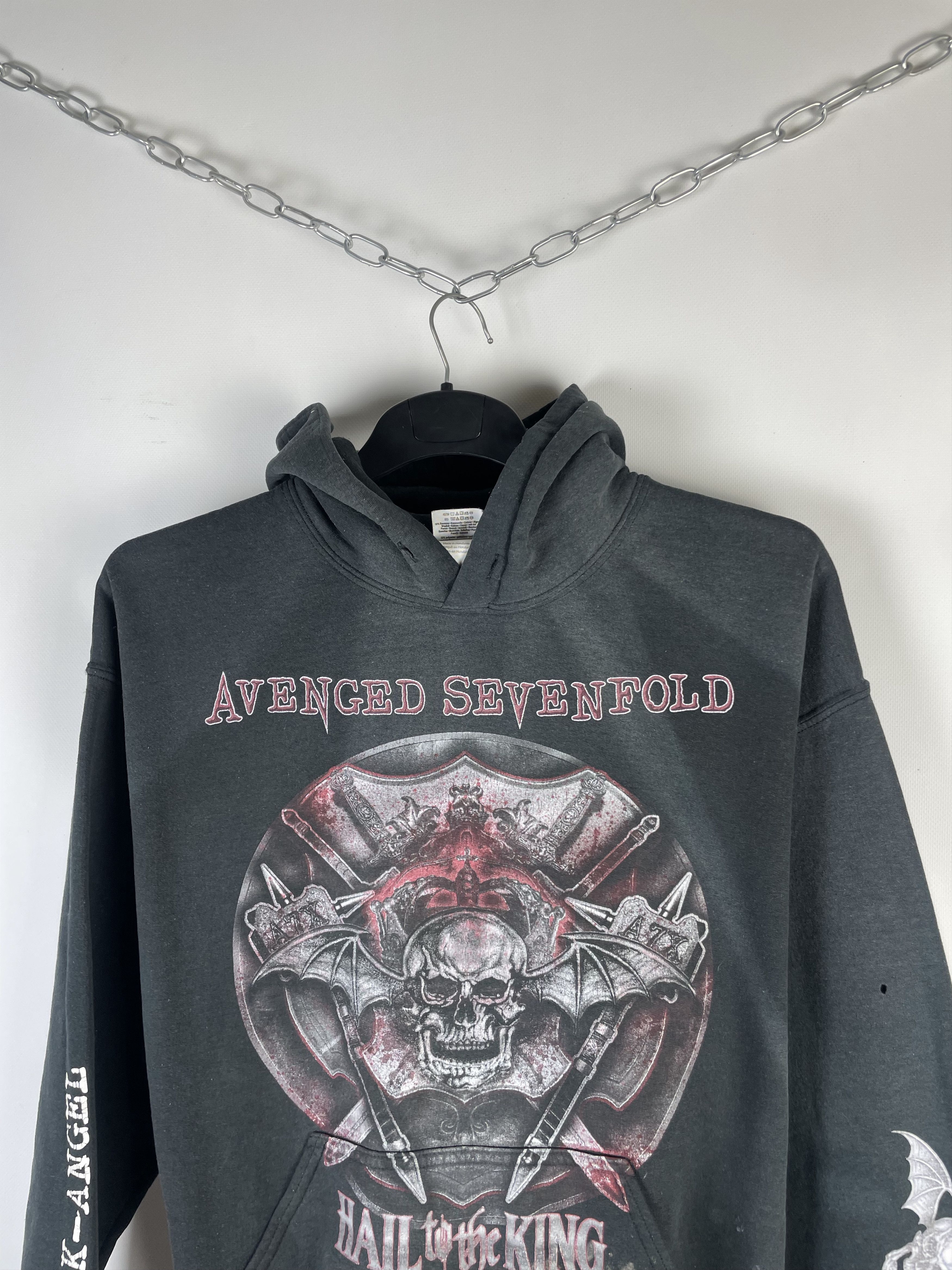 Band Tees Vintage Avenged Sevenfold Faded Band Hoodie Size US L / EU 52-54 / 3 - 3 Thumbnail