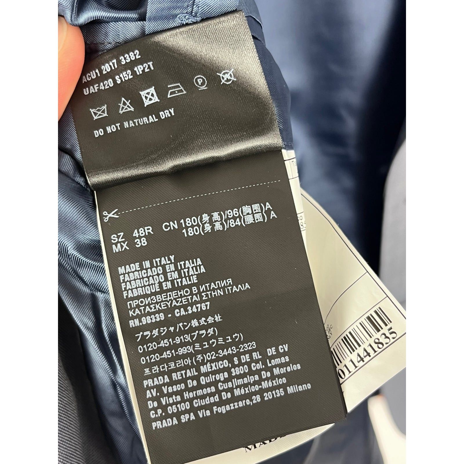 Miu Miu × Prada Prada suit wool italy designer luxury blazer pants rare 2017 Size 48R - 6 Thumbnail