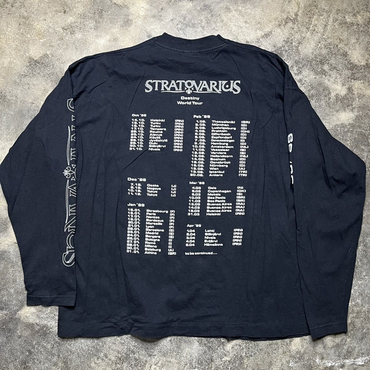 Vintage vintage longsleeve stratovarius destiny band tshirt Size US XL / EU 56 / 4 - 4 Thumbnail