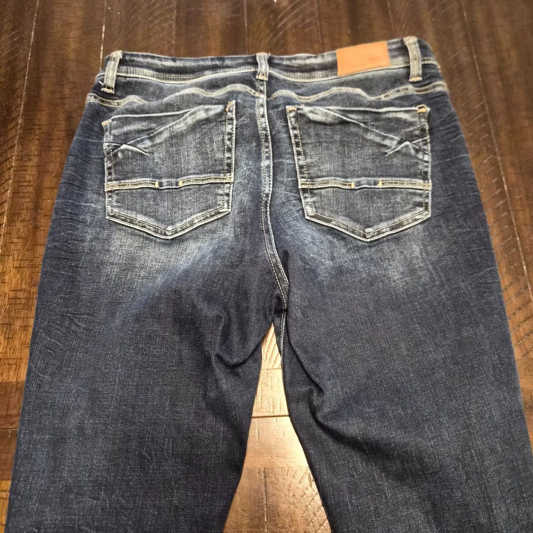 Vintage BKE Jeans Denim Payton Size 29 Skinny Stretch Blue Regular Womens Ankle 5-Pocket Logo Button Zip Size 30" / US 8 / IT 44 - 6 Thumbnail
