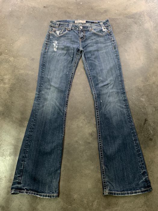 If Six Was Nine Flare Jeans MEK denim Low Rise made in USA | Grailed