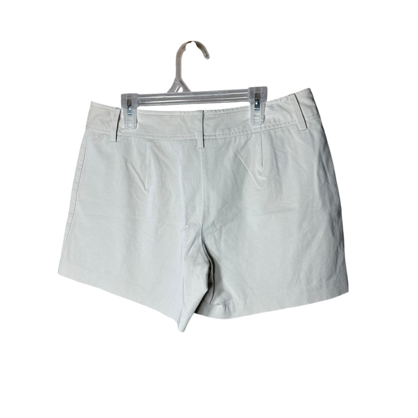 Express Express Y2K Cream /Tan Mid Rise Shorts Size 7/8 Size 30" / US 8 / IT 44 - 5 Thumbnail