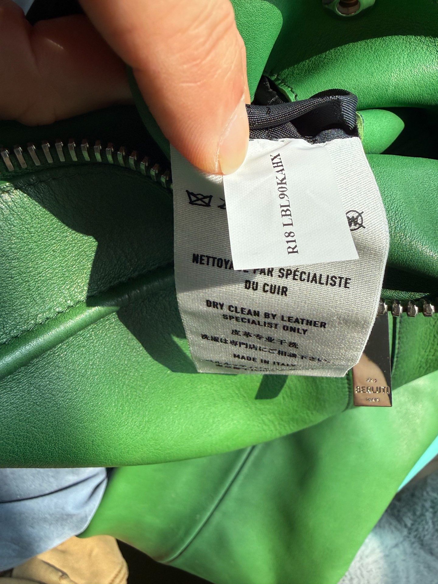 Berluti Berluti Green Leather Biker Jacket Size US S / EU 44-46 / 1 - 6 Thumbnail