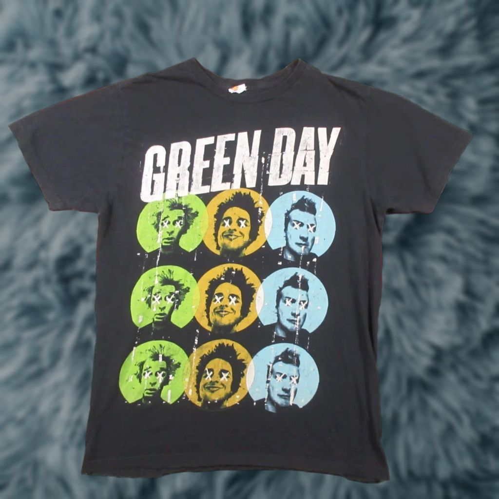 Vintage VINTAGE Bay Island T-Shirt Mens M Black Graphic Print Green Day 90s Punk Band Bay Island Gildan 5000 Shirt Mens M Size US M / EU 48-50 / 2 - 1 Thumbnail
