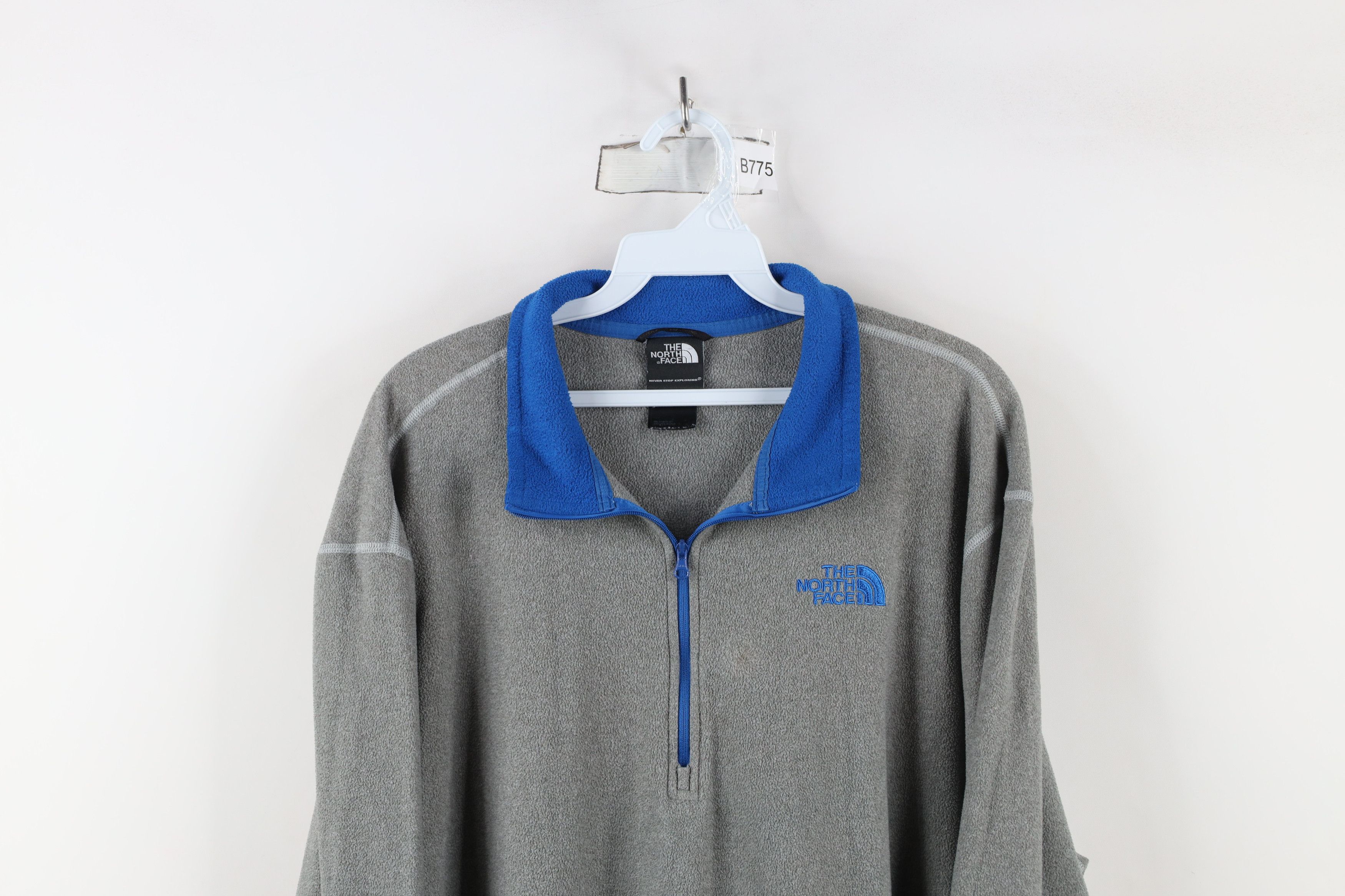 The North Face × Vintage The North Face Lightweight Fleece Half Zip Sweater Gray Size US XL / EU 56 / 4 - 2 Thumbnail