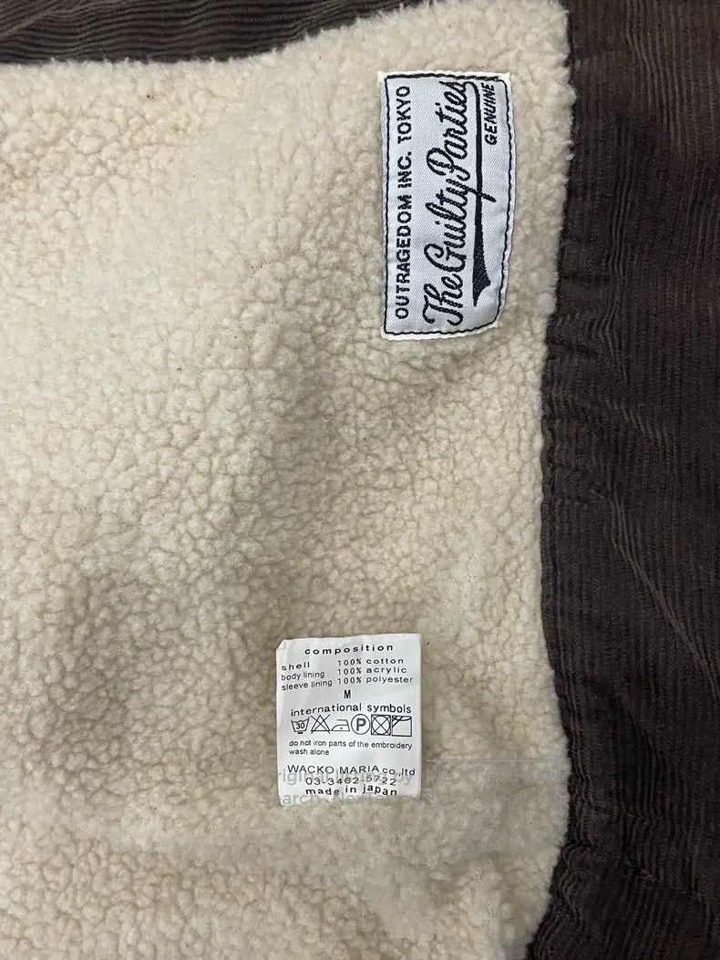 Wacko Maria Wacko Maria Lamb fleece, corduroy, vintage jacket, coat Size US M / EU 48-50 / 2 - 5 Thumbnail