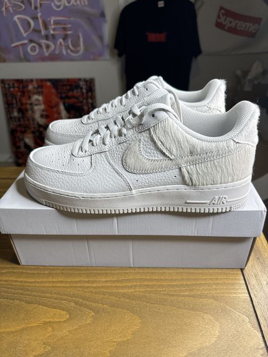 Nike Nike AF1 White Pony Hair | Grailed