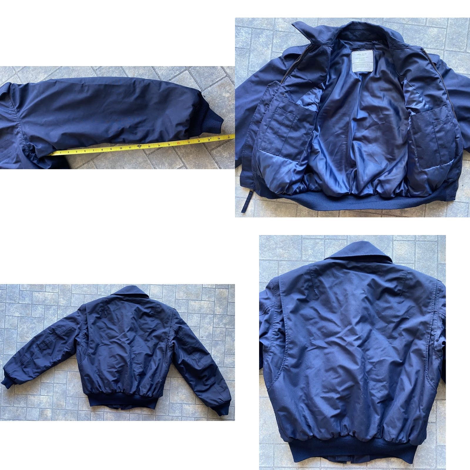 Vintage VINTAGE Alpha Industries Jacket (Security Police) Winter Blue Mens Large L Scovill YAGC-89-3 Size US L / EU 52-54 / 3 - 9 Thumbnail