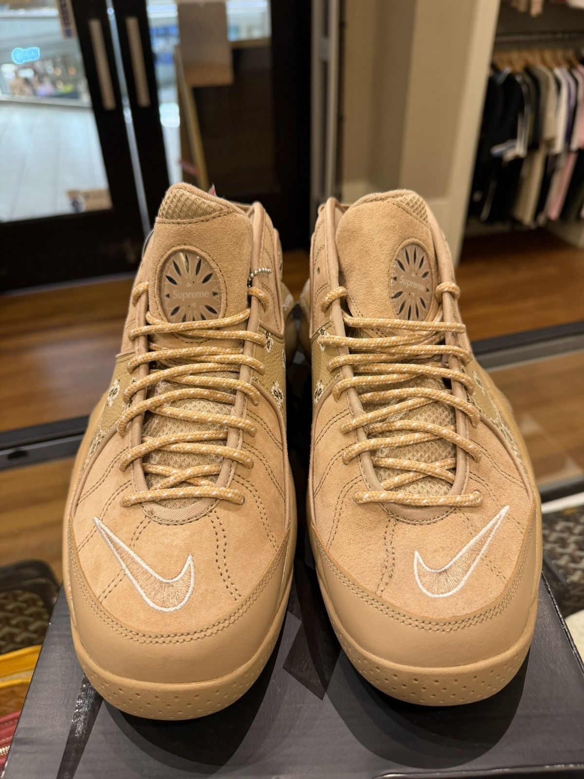 Nike × Supreme Nike Air Zoom Flight 95 SP ‘Supreme Wheat’ Size US 10.5 / EU 43-44 - 5 Thumbnail