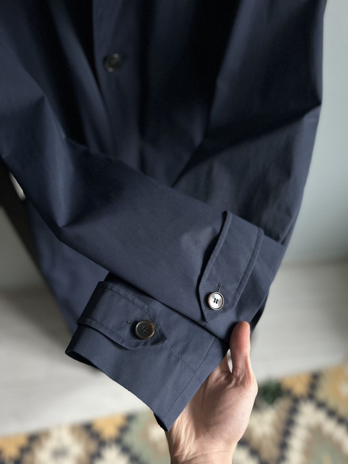 Hugo Boss Hugo Boss Water-Repellent Navy Long Short Coat Size US M / EU 48-50 / 2 - 5 Thumbnail