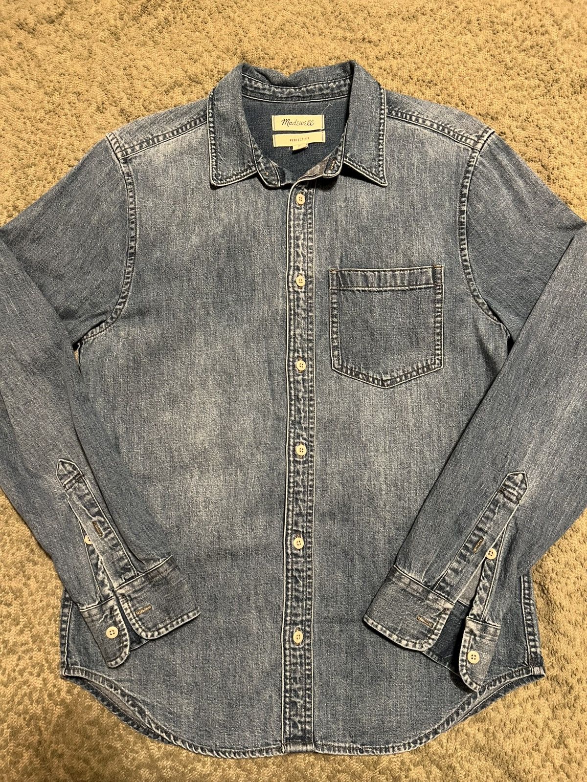 Madewell Madewell Denim Shirt “Perfect Fit” Size US S / EU 44-46 / 1 - 1 Thumbnail